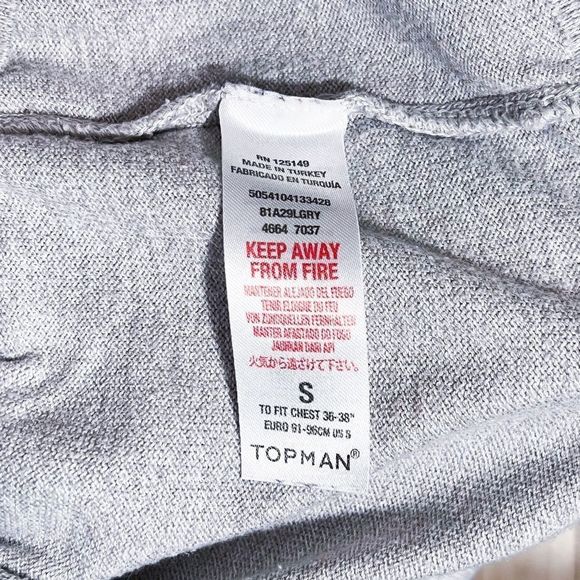 Topman - Oversized Boxy Sweater - Grey - Small - Picture 5 of 7